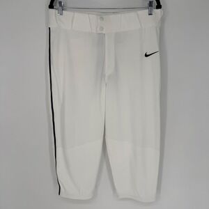 NIKE TEAM MEN'S WHITE BASEBALL PANTS LARGE NWT